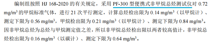 《固定污染源廢氣總烴、甲烷和非甲烷總烴的測定便攜式催化氧化-氫火焰離子化檢測器法》